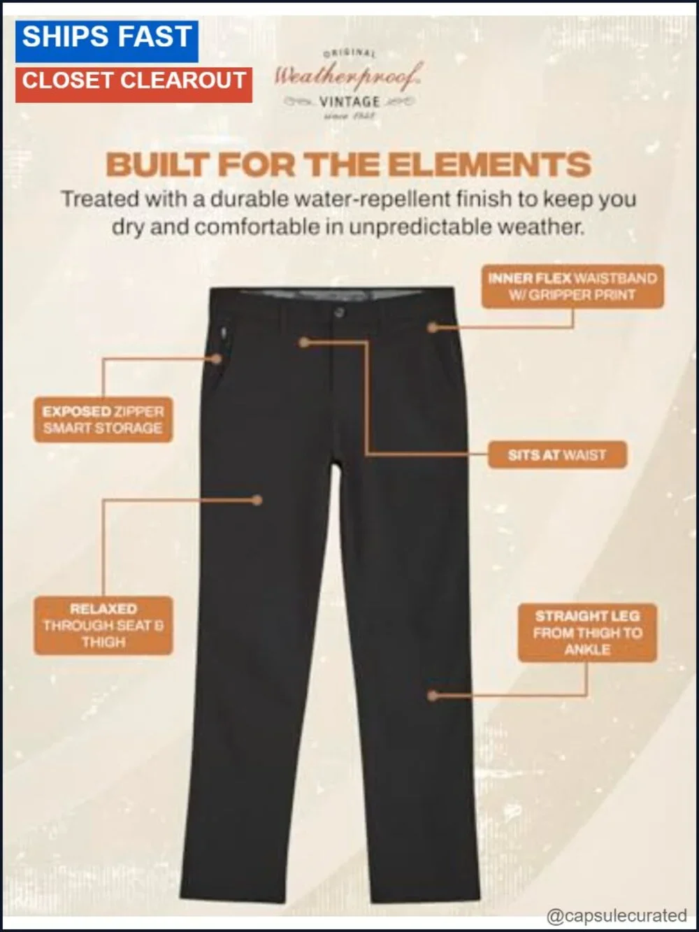 Men's Casual Stretch Chinos, Regular Fit Straight Leg Pants, Lightweight Travel